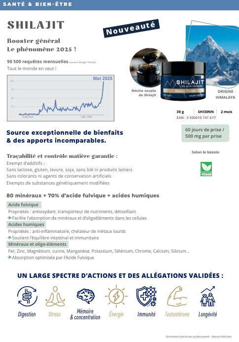 Shilajit résine 70% acide fulvique  - 3