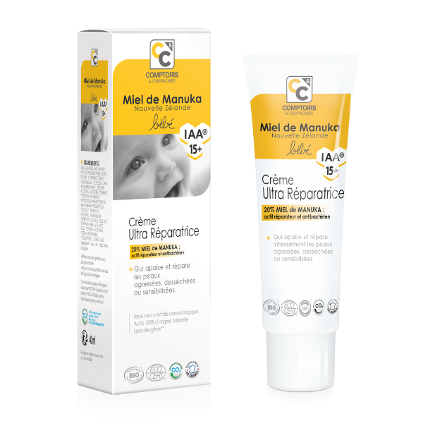 Comptoirs & Compagnies -- Crème ultra réparatrice 20 % miel de manuka iaa15+ - 40ml